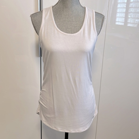 MICHAEL KORS Tank Top Cotton Ruching, Size L - Picture 1 of 7